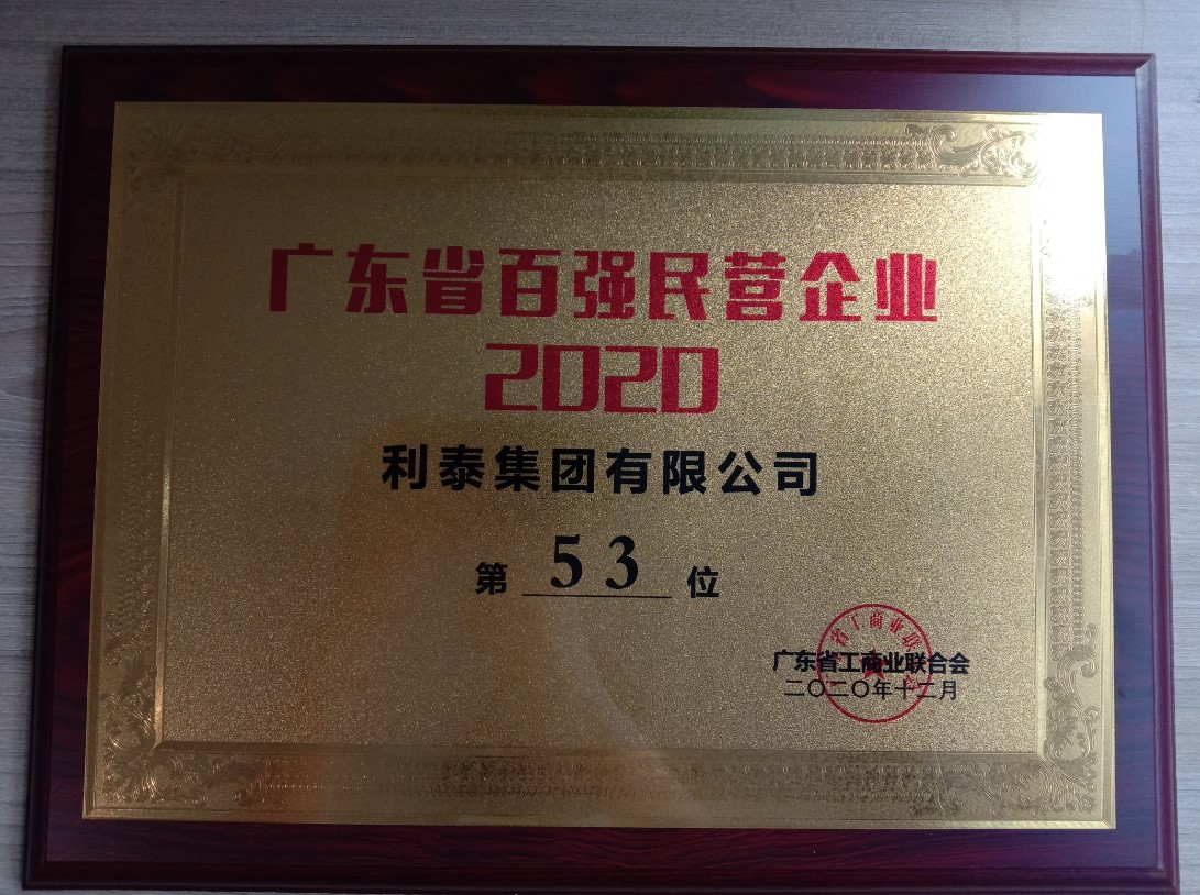 廣東省百強民營企業(yè)-53位